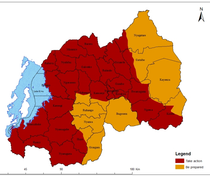Rwanda: Disastrous heavy rainfall expected in the next three days